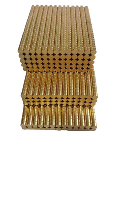 kupować N38 N50 Magnesy neodymowe Magnes trwały ziem rzadkich NdFeB Złota powłoka specjalnie dostosowana online manufacture