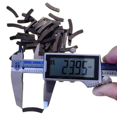 kupować Niestandardowe N45 Neodymowe magnesy z segmentem łuku R39.96*r35.56*2.44*4.4m do cięcia matryc online manufacture