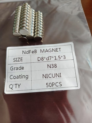 kupować Niestandardowe magnesy neodymowe klasy N38 okrągły pierścień dysk prostokątny kształt online manufacture