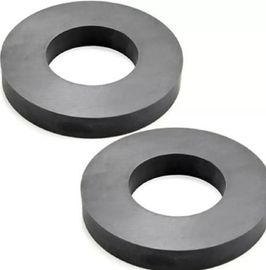 kupować Twardy ferryt o wytrzymałości przemysłowej / trwałe okrągłe ceramiczne pierścienie magnetyczne online manufacture