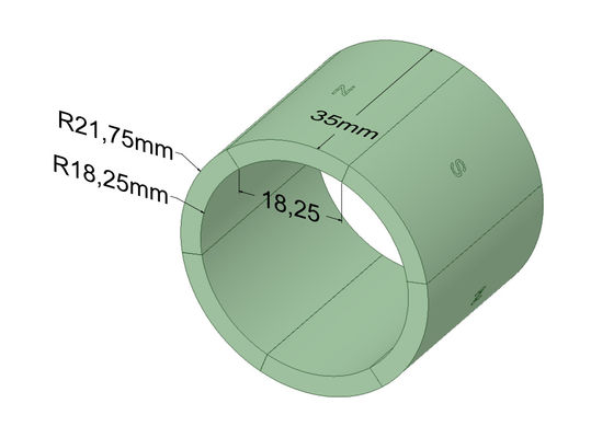 kupować N45SH Magnesy neodymowe cynkowe do silnika serwo BLDC SAC90S25 / 3 / TB / FT / EY-2048 online manufacture